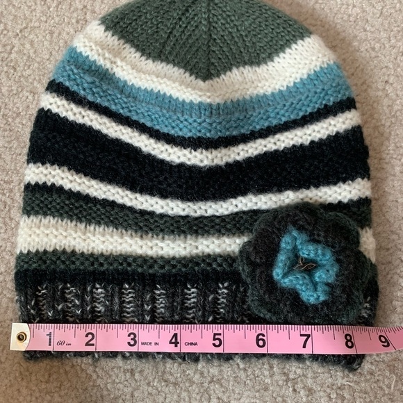 Prana Pasha Beanie Knit Hat Flower Women One Size - Picture 6 of 7